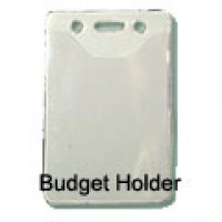 Budget Scoop Front Clear Vertical Holder - 100 pack
